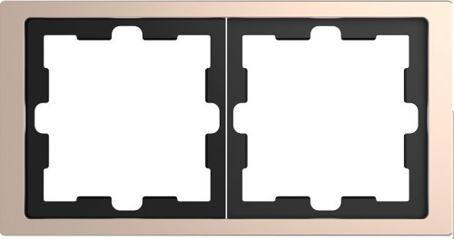 Рамка универсальная Schneider Electric Merten D-Life 2-м. металл шампань  картинка
